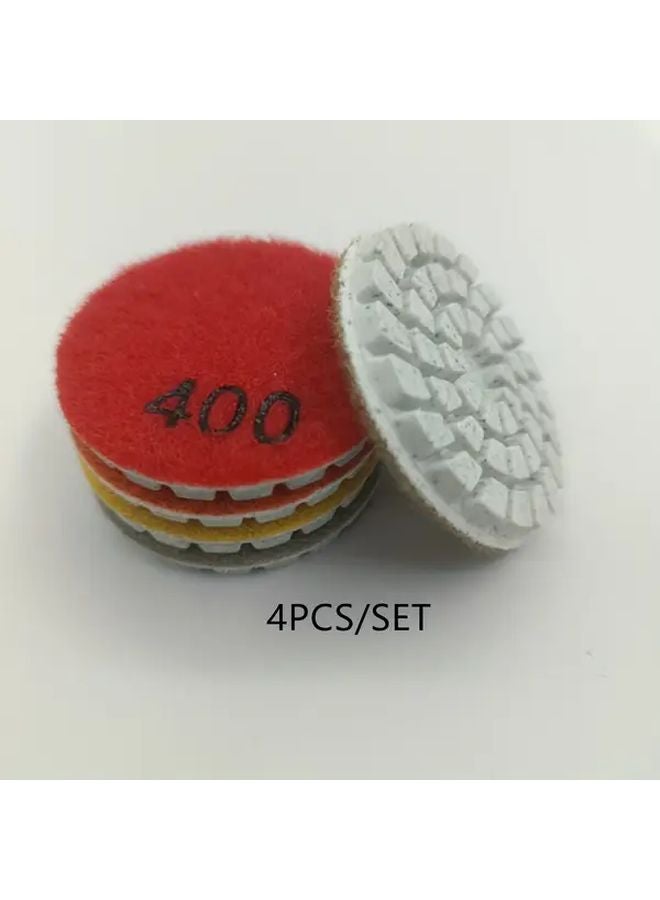 4Pcs 50mm Diamond Polishing Pads 50 400 Grit Set For Granite Marble Tile - Image 1