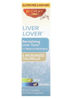 BIORAY Liver Lover Revitalizing Liver Tonic Alcohol Free 2 fl oz (60 ml) 