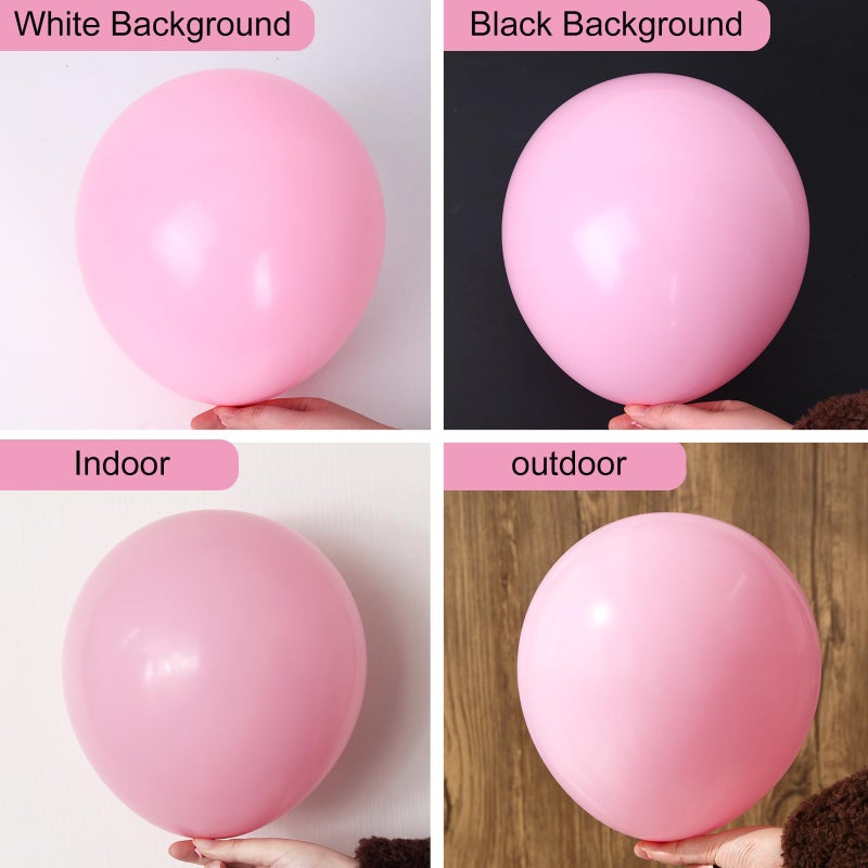 RUBFAC 129pcs Pastel Pink Balloons Different Sizes 18 12 10 5 Inches for Garland Arch, Light Pink Balloons for Birthday Valentine's Day Baby Shower Gender Reveal Wedding Party Decoration - Image 3