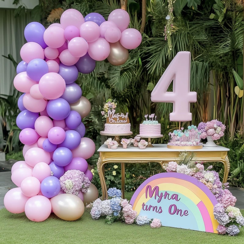 RUBFAC 129pcs Pastel Pink Balloons Different Sizes 18 12 10 5 Inches for Garland Arch, Light Pink Balloons for Birthday Valentine's Day Baby Shower Gender Reveal Wedding Party Decoration - Image 5