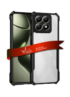 Wtech Xiaomi 14T 5G 2024 Hybrid TPU Silicone with Raised Armour Bumpers Slim Case Cover - Black  - Image 1