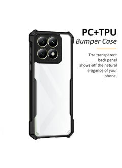 Wtech Xiaomi 14T 5G 2024 Hybrid TPU Silicone with Raised Armour Bumpers Slim Case Cover - Black  - Image 2