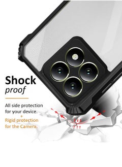 Wtech Xiaomi 14T 5G 2024 Hybrid TPU Silicone with Raised Armour Bumpers Slim Case Cover - Black  - Image 4