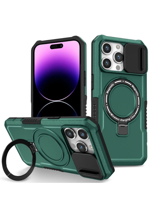 NIBEMINENT Protection Case With Magsafe For IPhone 17 Pro Max, Dark Green