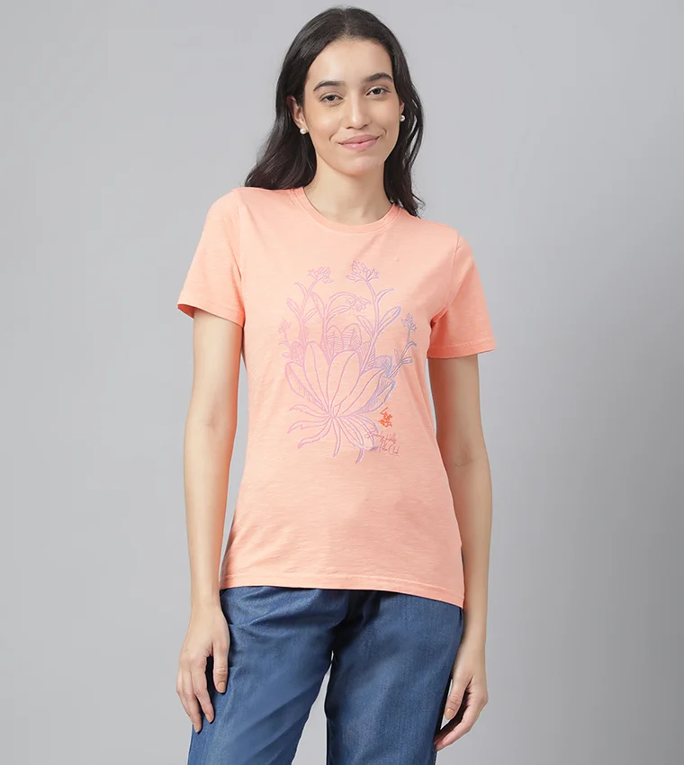 BEVERLY HILLS POLO CLUB Graphic Print Crew-Neck T-Shirt
