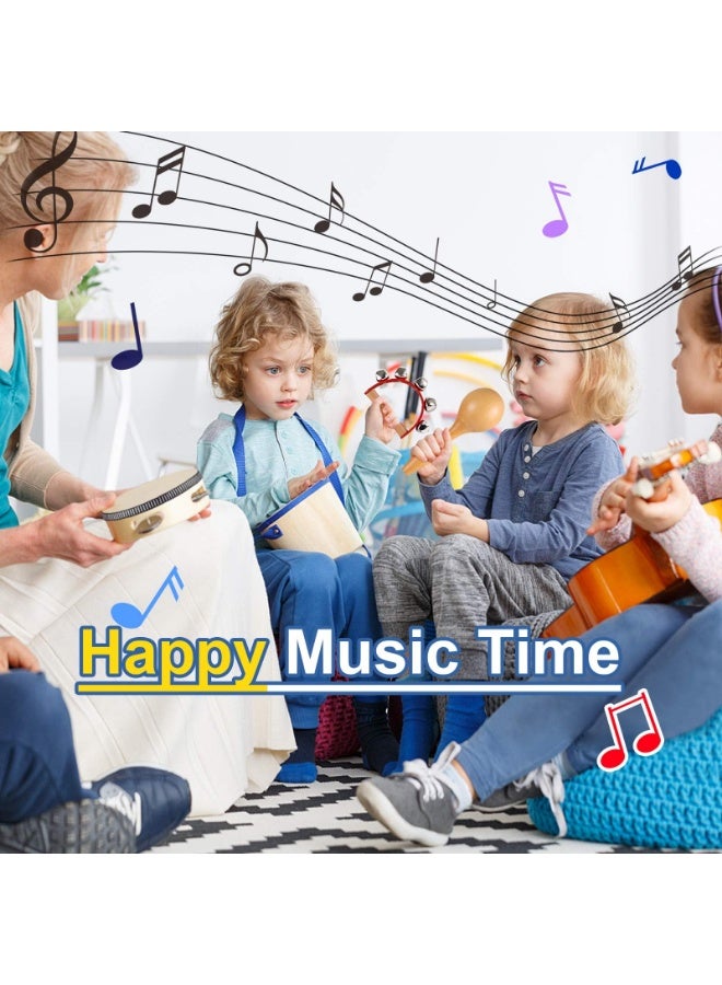 Arabest Montessori Natural Wooden Musical Instruments Set for Toddlers Preschool Educational Percussion Toys with Storage Bag, Safe Early Learning Toys for Boys Girls (3+) - Image 4