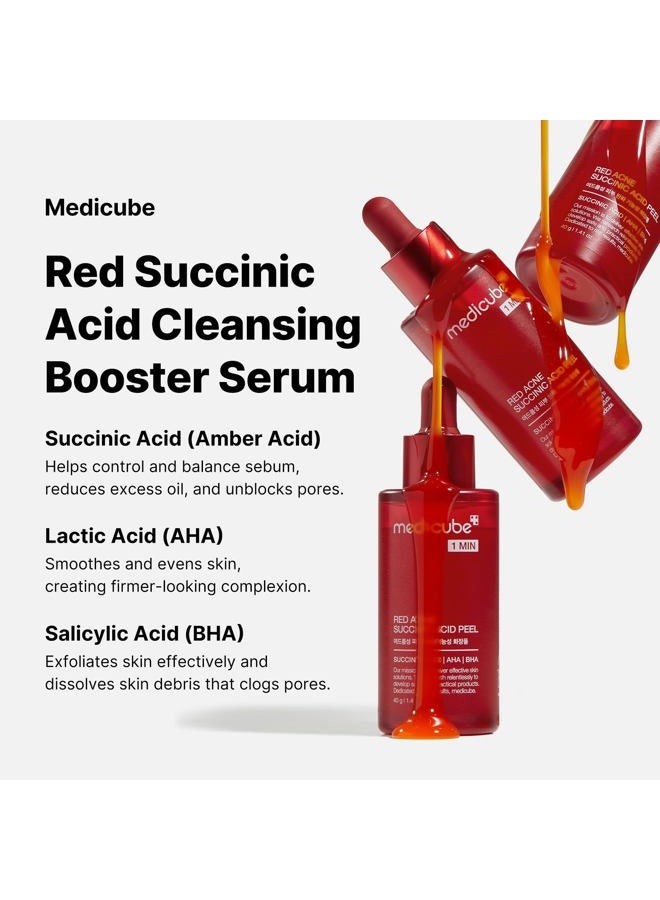 Medicube ميديكوب 21% مقشر حمض يغسل (AHA+BHA+حمض السكسينيك)، سيروم إعادة تسطيح يغسل، الأفضل للبشرة المتعرجة والمعرضة للبثور، العناية بالبشرة الكورية (1.41 أونصة سائلة) - Image 4