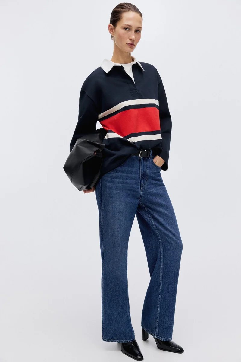 اتش اند ام قميص رجبي طويل