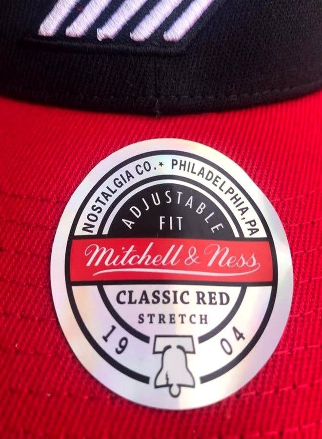 Mitchell & Ness Portland Trail Blazers Team 2 Tone Stretch Snapback Hat Cap - Team Colors - Image 4