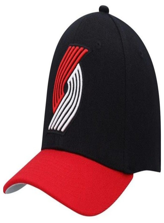 Mitchell & Ness Portland Trail Blazers Team 2 Tone Stretch Snapback Hat Cap - Team Colors - Image 3