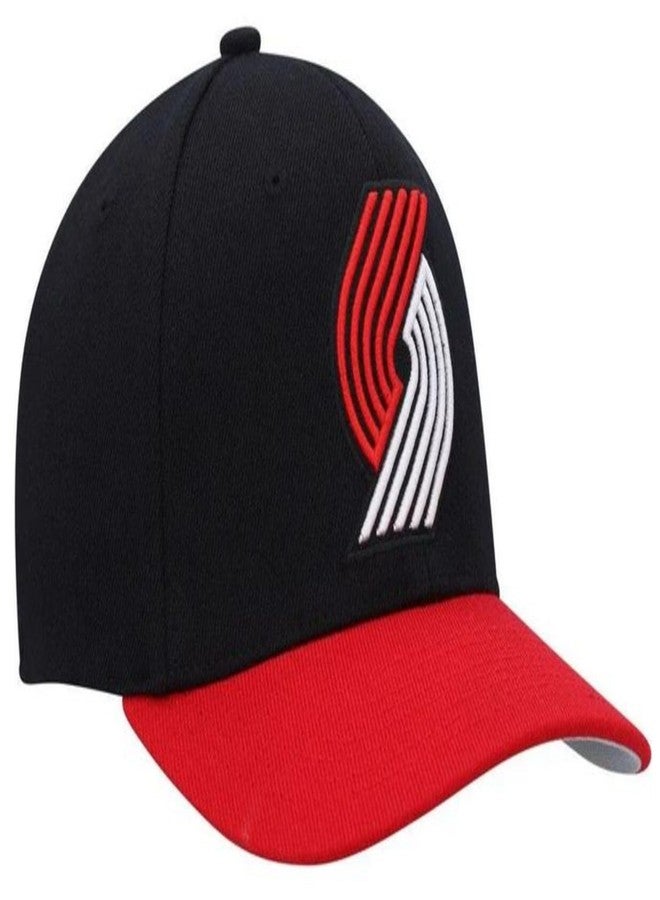 Mitchell & Ness Portland Trail Blazers Team 2 Tone Stretch Snapback Hat Cap - Team Colors - Image 1