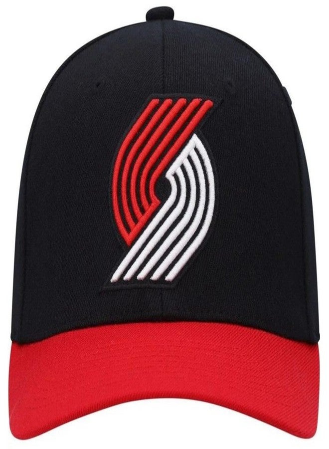 Mitchell & Ness Portland Trail Blazers Team 2 Tone Stretch Snapback Hat Cap - Team Colors - Image 2