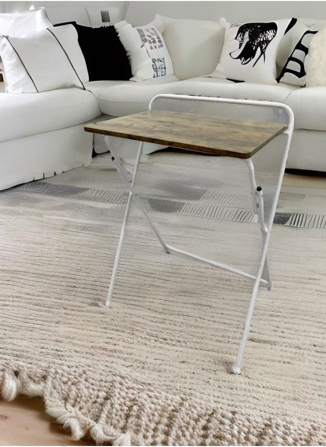 fashionhome - Multi-functional Folding Table Portable Desk for Computer Camping Garden Picnic Coffee 60 x 40 x 70 Centimeter - Image 1