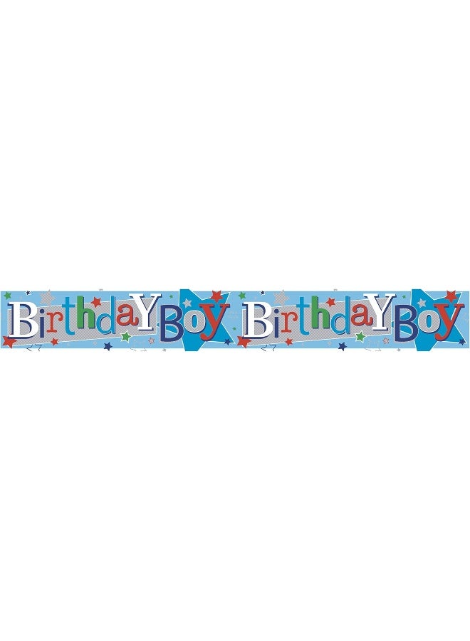 Fun House Happy Birthday Banner Boy 12S