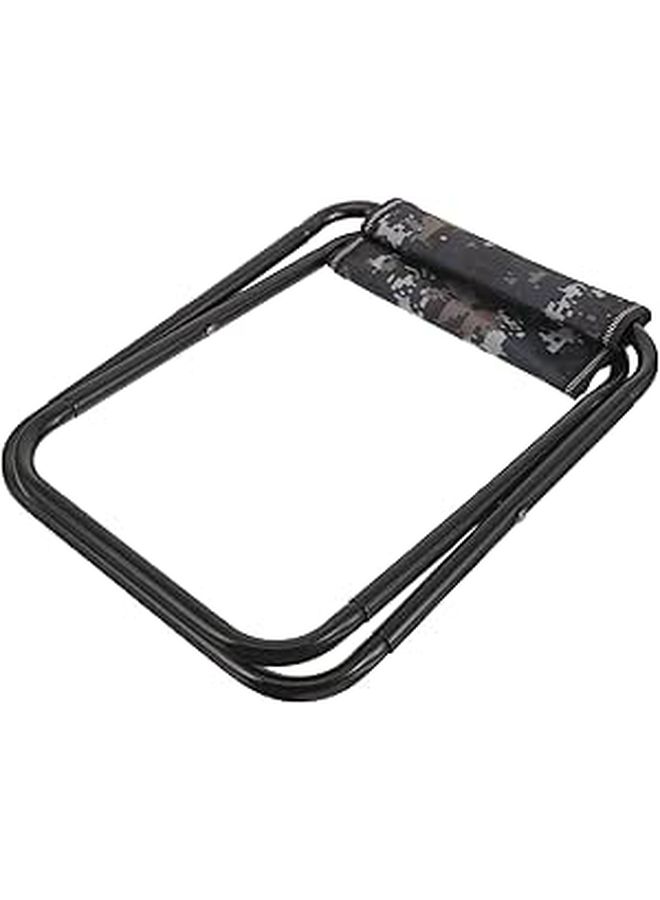Lightweight Blue Camouflage Folding Camping Stool for Outdoor Hiking Fishing Travel - Image 1