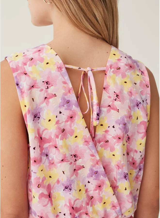 Ovs Floral Print Dress