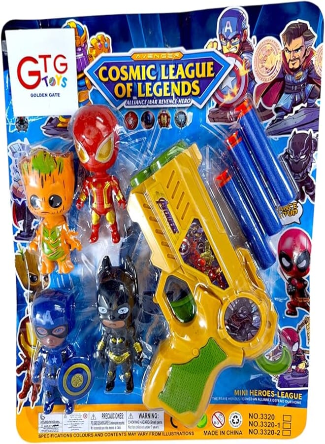 GTG Toys Cartoon Character Toy Gun Set