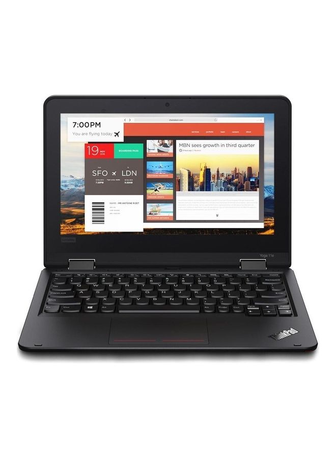 Lenovo ThinkPad 11e Yoga Gen 6 Intel Laptop 11.6 Inch IPS Touch LED Backlight M3-8100Y UHD Graphics 615 4GB RAM 256GB SSD Win 10 Pro English Black - Image 1