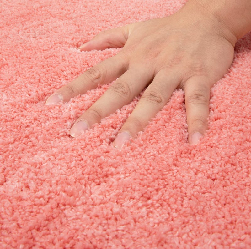 DSHXL 2 Piece Bathroom Rugs and Mats Sets, Soft Bath Mats for Bathroom with Non-Slip Backing, Machine Washable Microfiber Absorbent Bath Rugs (16''x24'' Plus 20''x32'',Pink) - Image 5