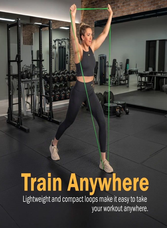 GoFit Pro Super Band 30-50lbs Durable Resistance Bands for Strength Training, Pilates, Stretching, Home Workouts, and Full-Body Exercise, Green - Image 5