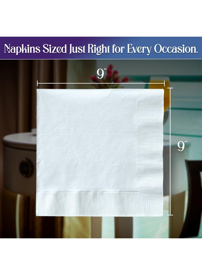 Perfect Stix 1 Ply White Cocktail Napkins- Pack of 1,000ct - Image 4