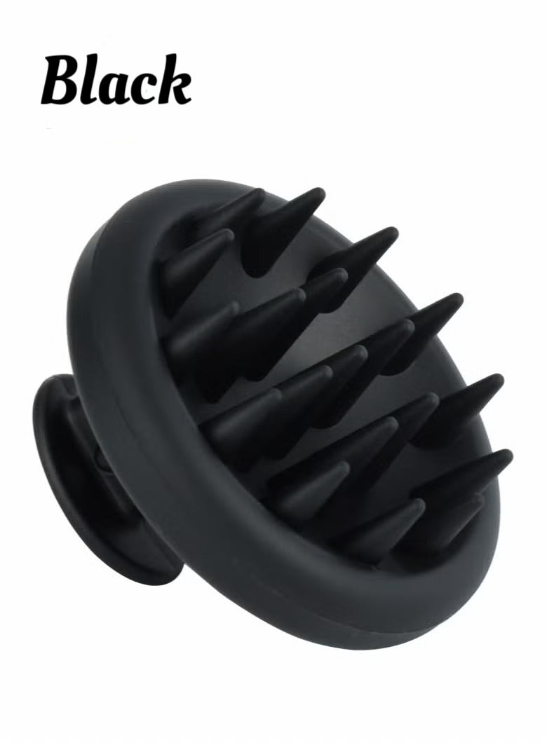 فرشاة شعر لتدليك فروة الرأس، فرشاة تنظيف الشعر بشعيرات سيليكون ناعمة، فرشاة تقشير فروة الرأس، فرشاة شامبو لإزالة القشرة للعناية بفروة الرأس الجافة والرطبة - Image 1