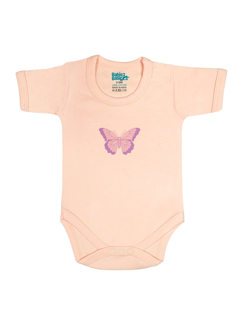 بابيز_بيسك بيبيز بيسك مجموعة هدايا مكونة من 5 قطع قطنية 100٪ للجنسين تشمل السالوبيت ، والرمبر ، والقفازات ، والقبعة ، والبيجامة/البذلة. - Image 3