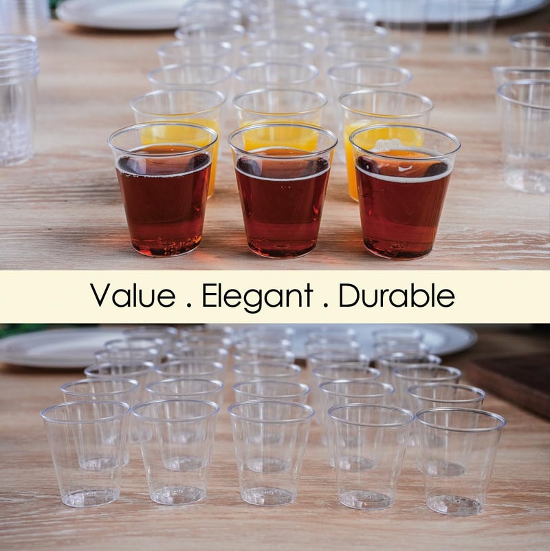 Craft And Party Craft And Party  2oz Premium Clear Shot Glasses. Disposable Clear Cups for Wine Tasting  Vodka  Whiskey  jelly shot  sample Cups For Party and Gathering. (100) - Image 4
