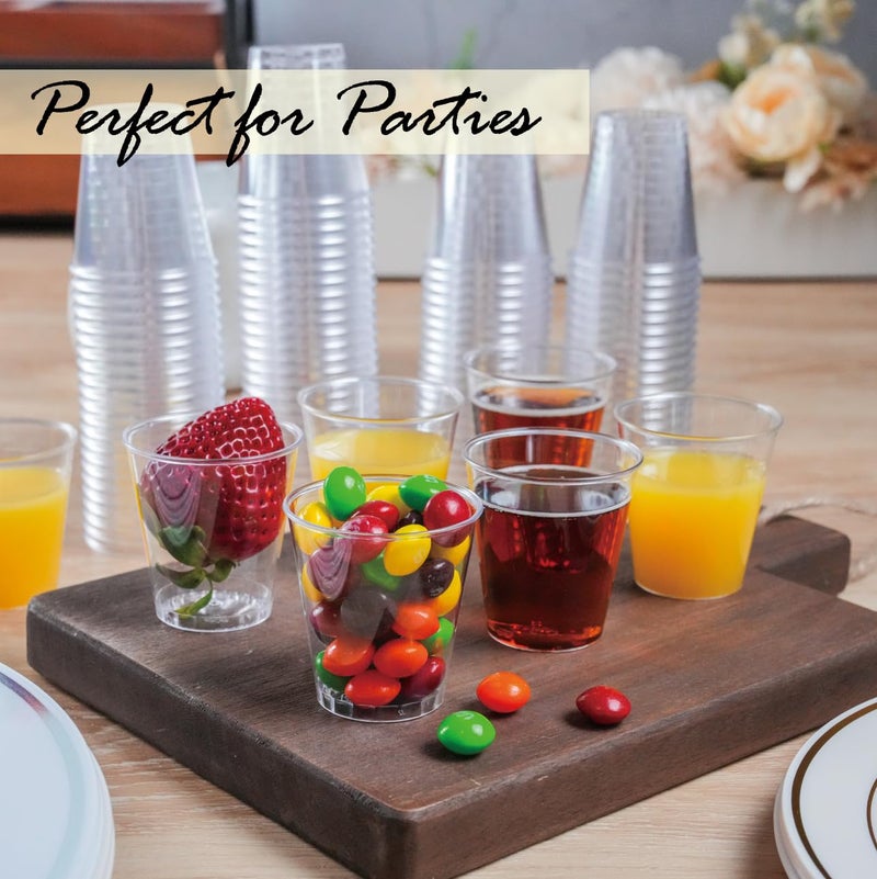 Craft And Party Craft And Party  2oz Premium Clear Shot Glasses. Disposable Clear Cups for Wine Tasting  Vodka  Whiskey  jelly shot  sample Cups For Party and Gathering. (100) - Image 2