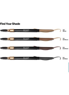 Revlon Professional 24HR Colorstay Eyebrow Pencil with Spoolie Brush Waterproof Angled Tip Applicator Unisex 210 Soft Brown 0.9 g  - Image 5