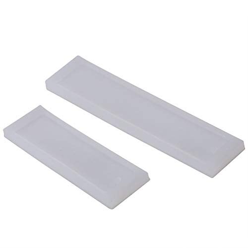 Hilitand 2Pcs Multifunction DIY Bookmark Silicone, Resin Bookmark for Making Resin Pendant Handcrafts, White Color - Image 2