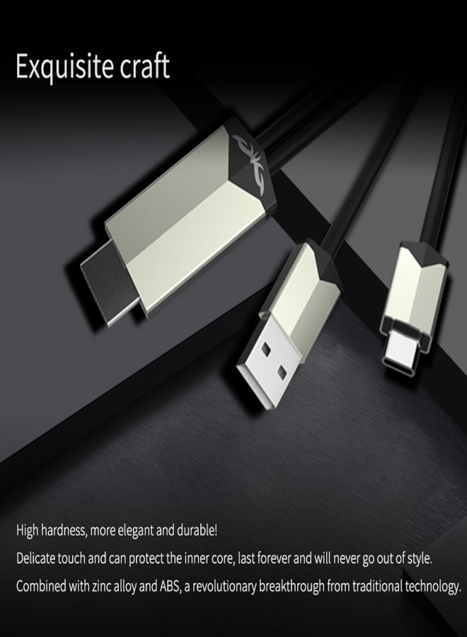 MiraScreen TC02 Type C to HD Video Cable USB C to HDTV Cable UHD 4K Mirroring USB Powered Compatible with MacBook Pro 2020/2019, iPad Pro, MacBook Air 2020, Chromebook Pixel, Samsung S20, Huawei Mate 30 - Image 4