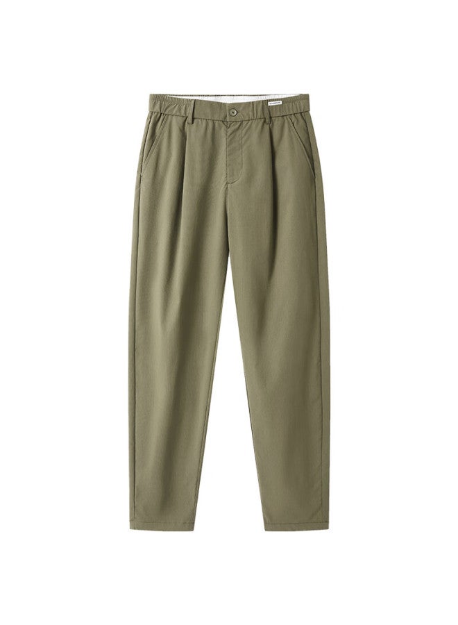 Markless Casual Pants, Wrinkle-resistant, Easy-care Men's Trousers, Anti-pilling Pants 5803 Khaki Green 36 - Image 4