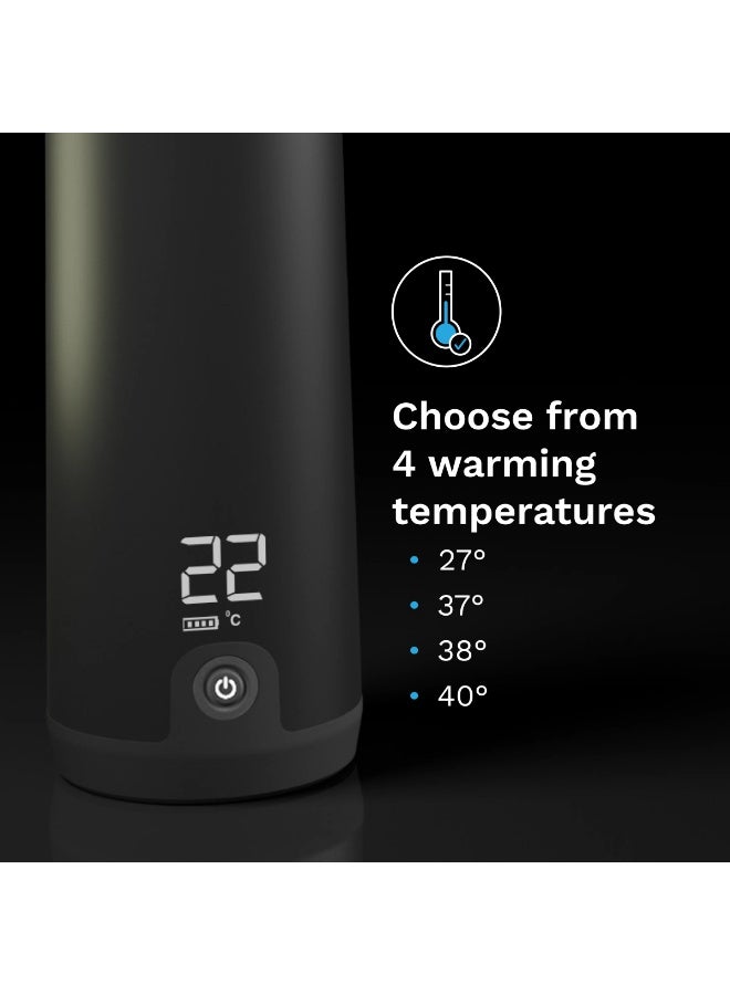 Baby Brezza Superfast Portable Baby Bottle Warmer – 50% Faster - Travel Breastmilk Warmer and Formula Warmer - Safe, Even Heating - Up to 9oz - No Adapters, Black  - Image 3