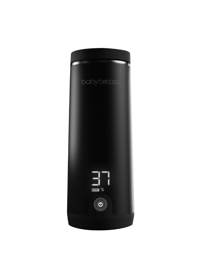 Baby Brezza Superfast Portable Baby Bottle Warmer – 50% Faster - Travel Breastmilk Warmer and Formula Warmer - Safe, Even Heating - Up to 9oz - No Adapters, Black  - Image 1
