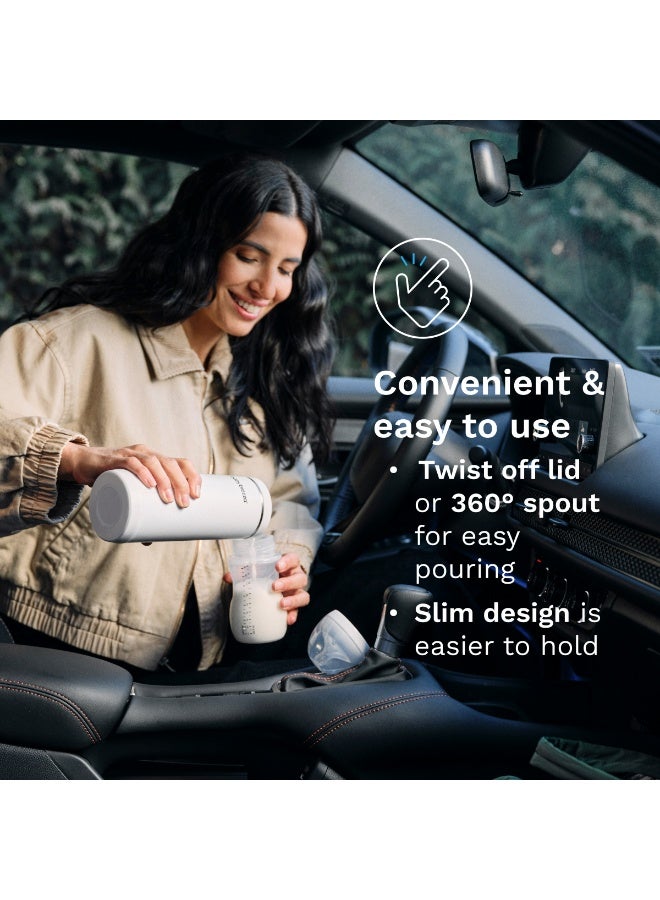Baby Brezza Superfast Portable Baby Bottle Warmer – 50% Faster - Travel Breastmilk Warmer and Formula Warmer - Safe, Even Heating - Up to 9oz - No Adapters, Black  - Image 5