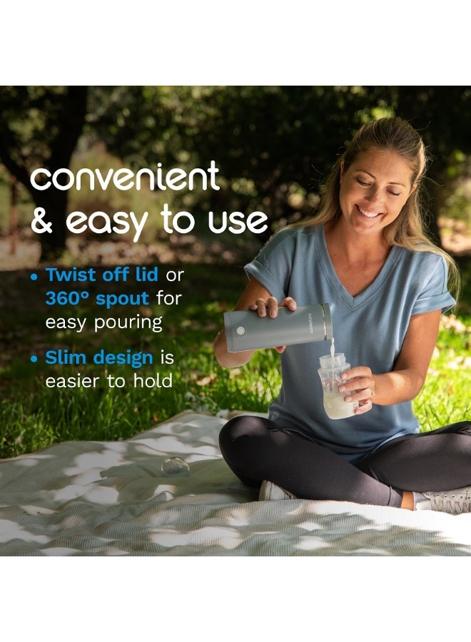 Baby Brezza Superfast Portable Baby Bottle Warmer – 67% Faster - Travel Breastmilk Warmer and Formula Warmer - Safe, Even Heating - Up to 9oz - No Adapters, Black - Image 5