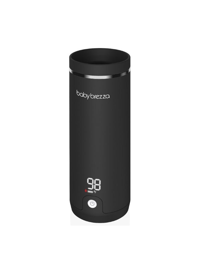 Baby Brezza Superfast Portable Baby Bottle Warmer – 67% Faster - Travel Breastmilk Warmer and Formula Warmer - Safe, Even Heating - Up to 9oz - No Adapters, Black - Image 1