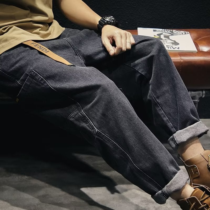 Unisex Casual Daily Denim Jeans - Image 2