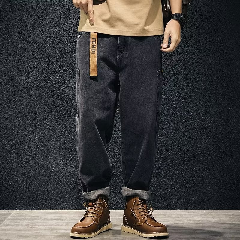 Unisex Casual Daily Denim Jeans - Image 1