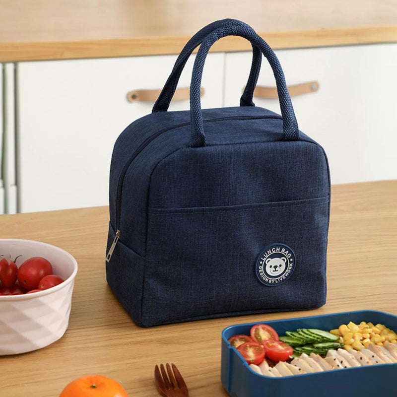 wolpin Insulated Lunch Bag for School, Work, Travel Men & Women - Image 1