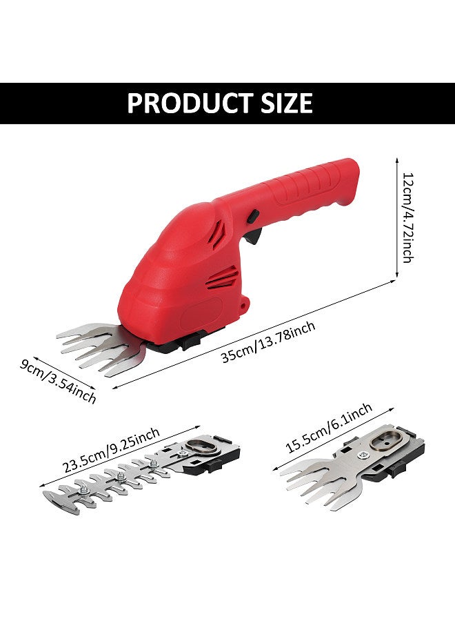 Generic E-5 Lithium Cordless Hedge Trimmer Handheld Dual-Purpose Hedge Trimmer Bush Trimmer Electric Hedge Trimmer for Pruning Built in 2.0Ah Battery and Type-C Charging Cable Grass Trimmer  - Image 5