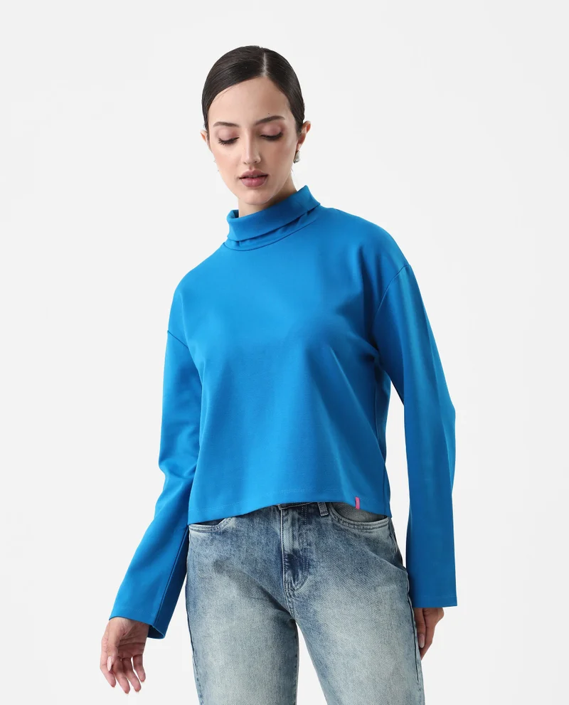 Rareism Women's Slim Fit Plain Top