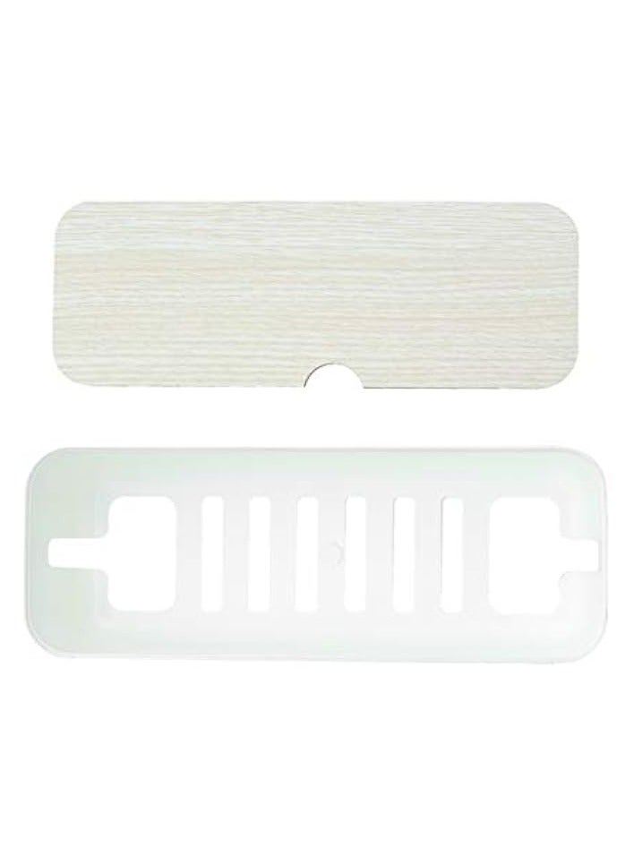 erorex 1Pc Power Cord Storage Box Household Plastic Creative Cable Management for Desktop Home White - Image 2