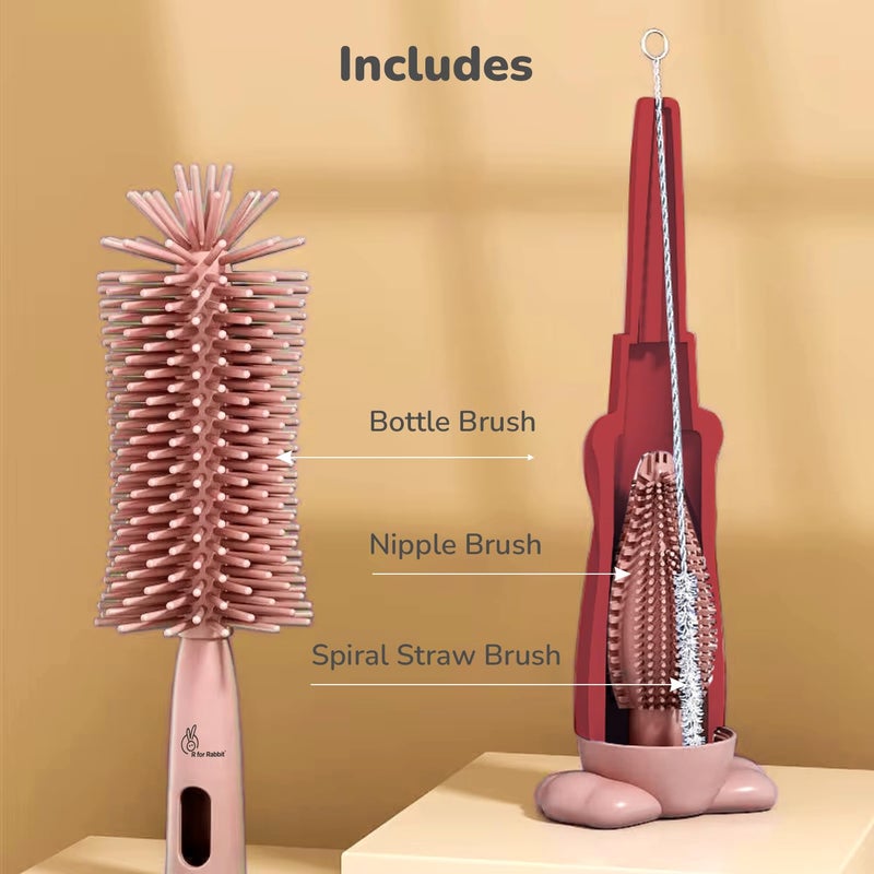 R for Rabbit مجموعة فرش تنظيف 3 في 1 من R for Rabbit Hygo Care Bunny - Image 2