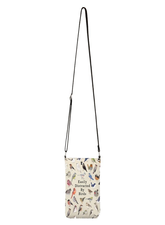 MBMSO Birdwatching Gift Easily Distracted by Birds Crossbody Bag for Bird Lovers Bird Print Purse Bag for Bird Watcher Owner (Bird Crossbody) - Image 3