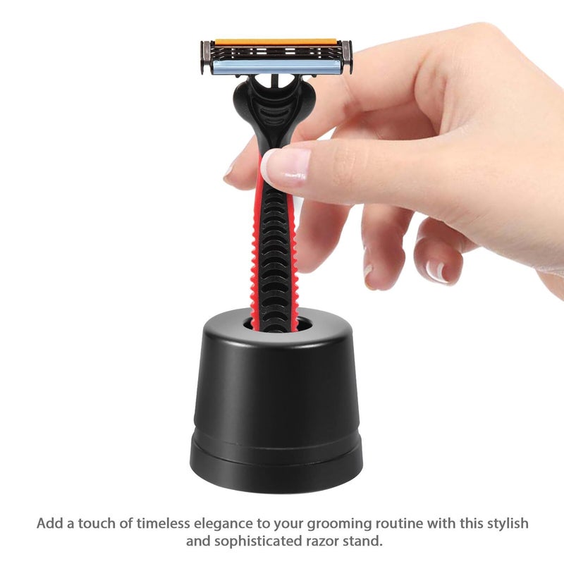 Aluminum Alloy Safety Razor Stand And Holder For Men Bathroom Countertop Storage - Image 5