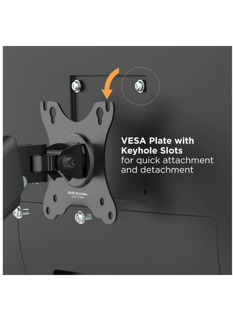 Generic - Monitor Desk Mount, 360 Degree Rotating Adjustable Monitor Stand with Sturdy Hold and Stability from Vibrations While Gaming or Working, Fits 17 to 32 Inch LCD Monitors - Image 1