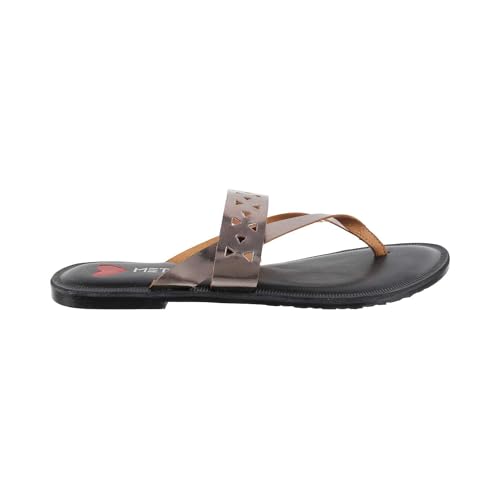 Metro Womens Synthetic Gun Metal Slip Ons (Size (7 UK (40 EU)) - Image 3
