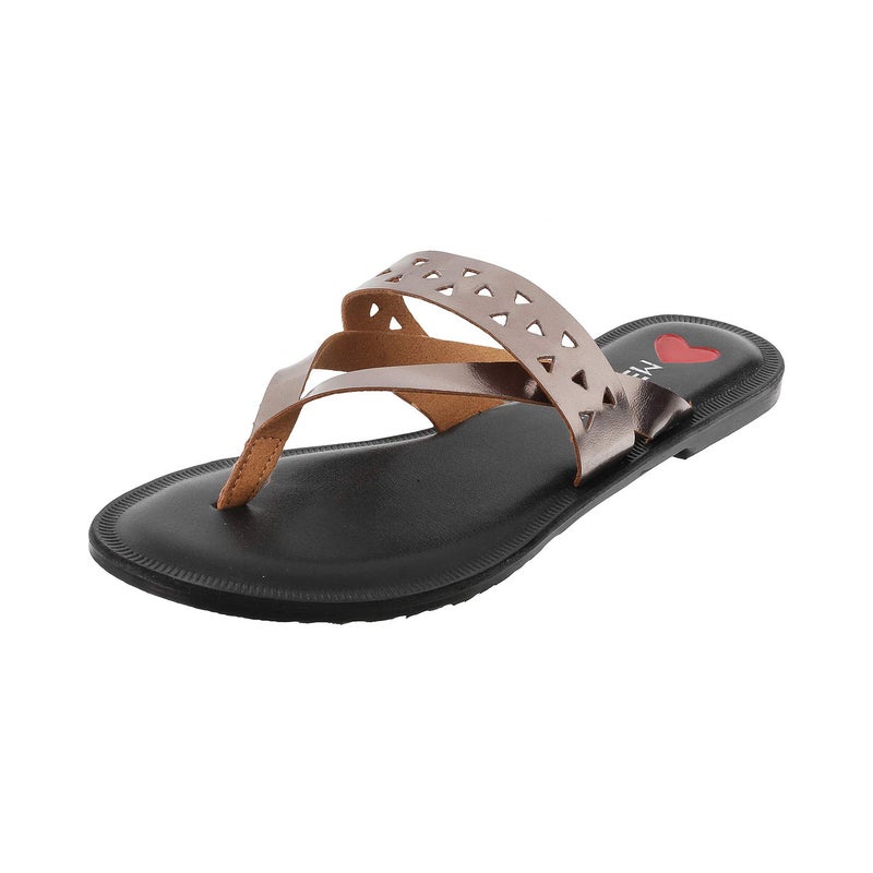 Metro Womens Synthetic Gun Metal Slip Ons (Size (7 UK (40 EU)) - Image 5